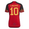 Maglia ufficiale Belgio Hazard 10 Casa Mondiali 2022 per Uomo